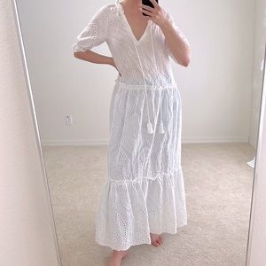 Gorgeous eyelet maxi dress